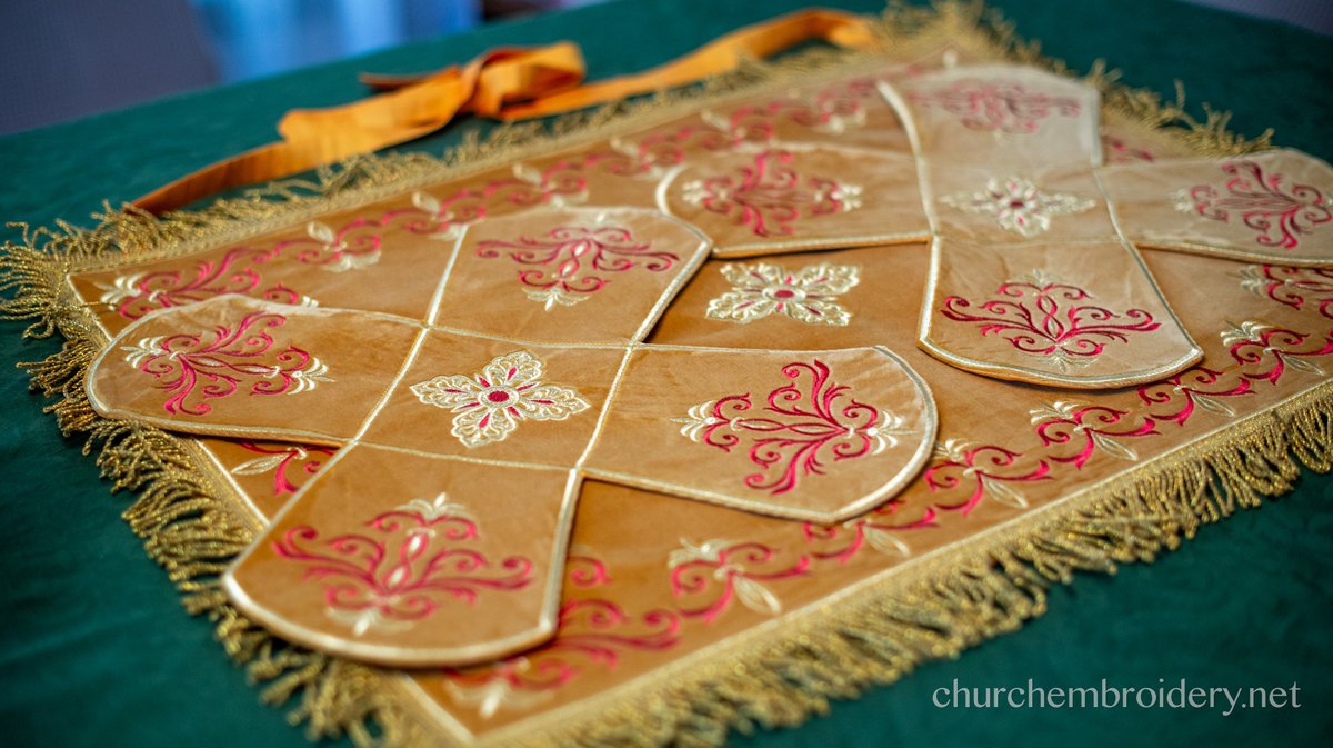 Custom Orthodox Chalice Covers Set - Velvet Cotton — photo 5