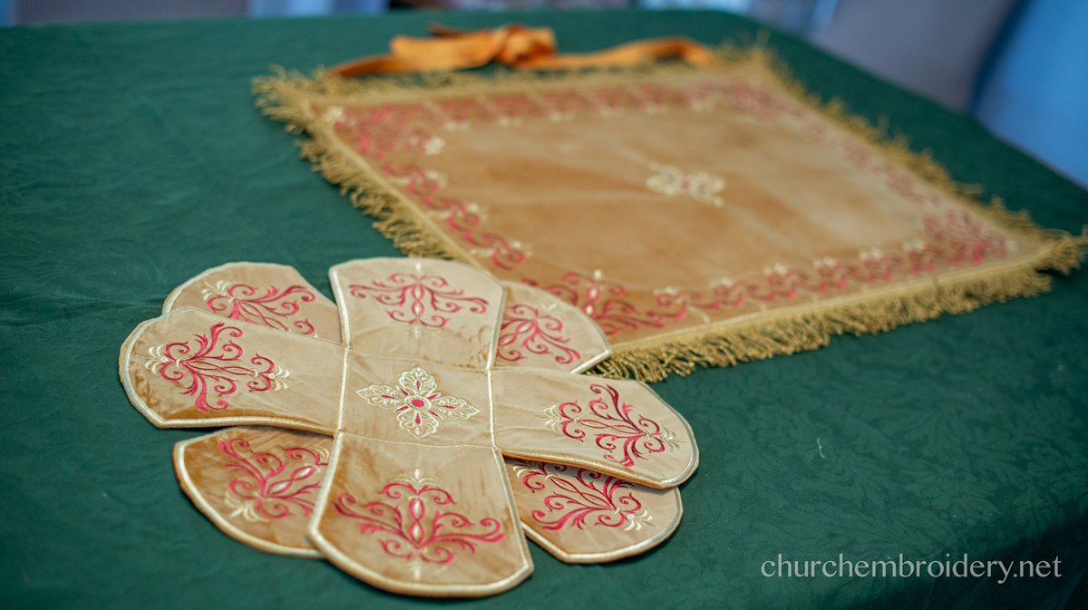 Custom Orthodox Chalice Covers Set - Velvet Cotton — photo 7