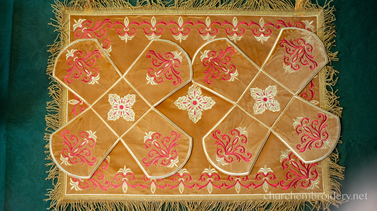 Custom Orthodox Chalice Covers Set - Velvet Cotton — photo 8