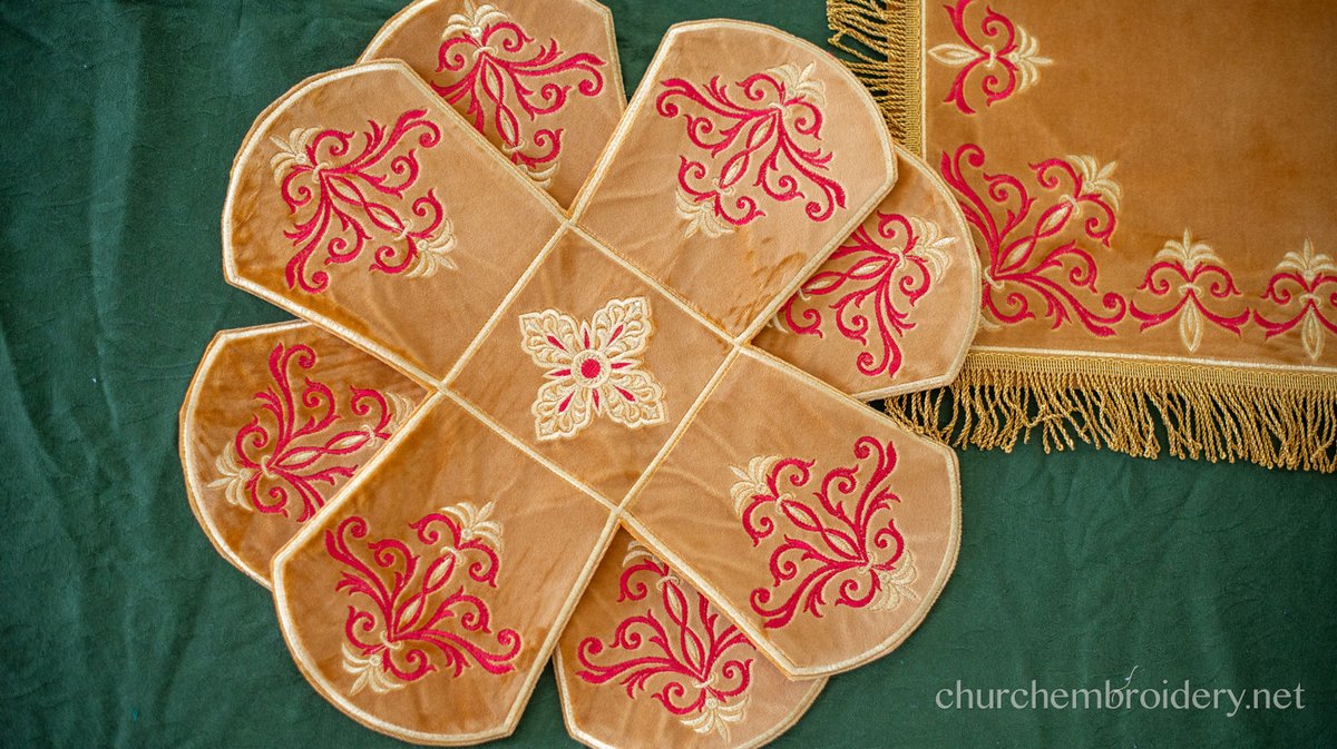 Custom Orthodox Chalice Covers Set - Velvet Cotton
