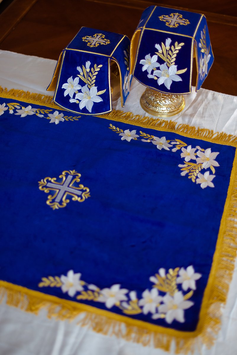 Embroidered Velvet Chalice Covers for Orthodox Parishes — photo 6