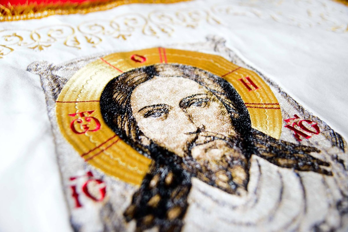Embroidered Chalice Covers &amp; Veils with Christ Icon — photo 4