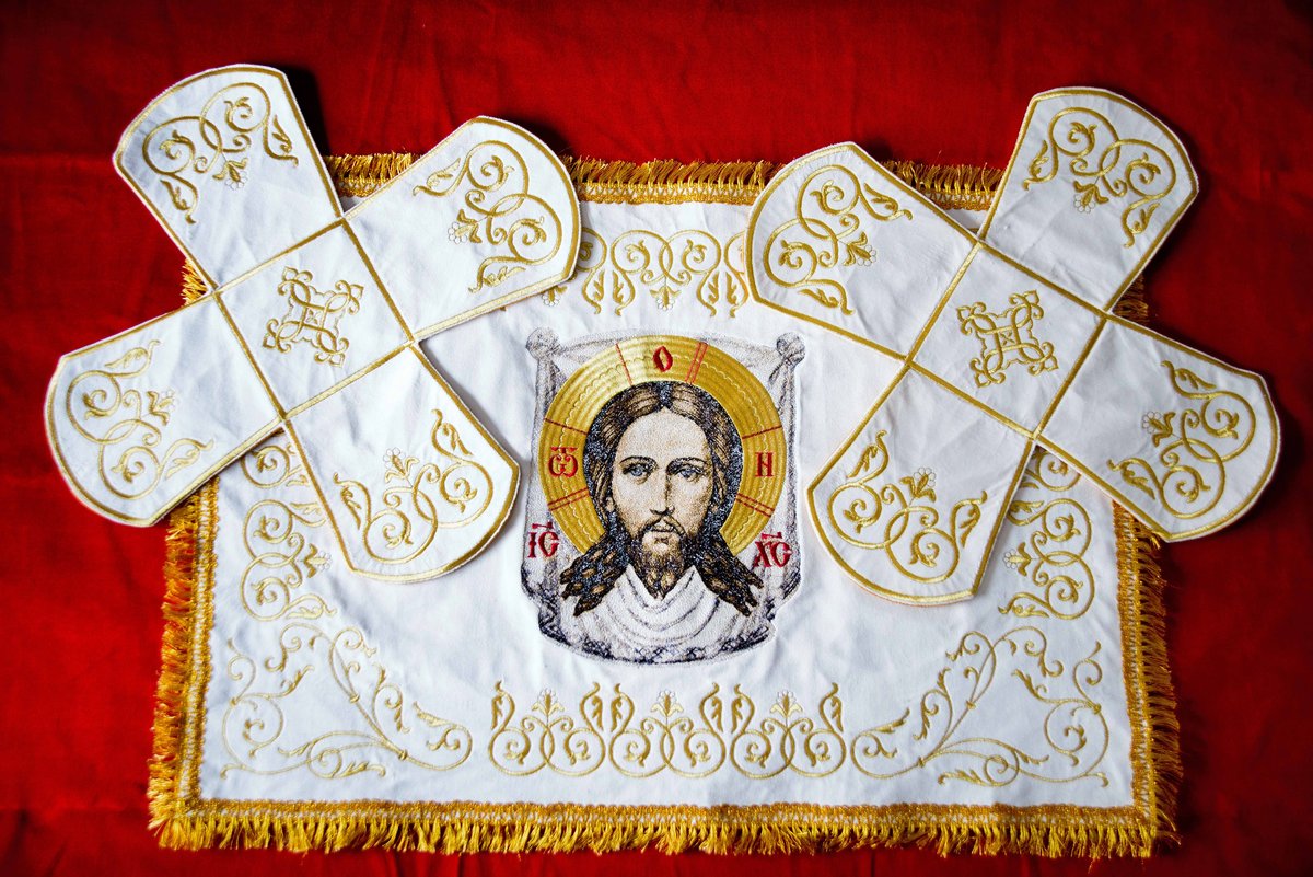 Embroidered Orthodox Chalice Covers - Iconic Design