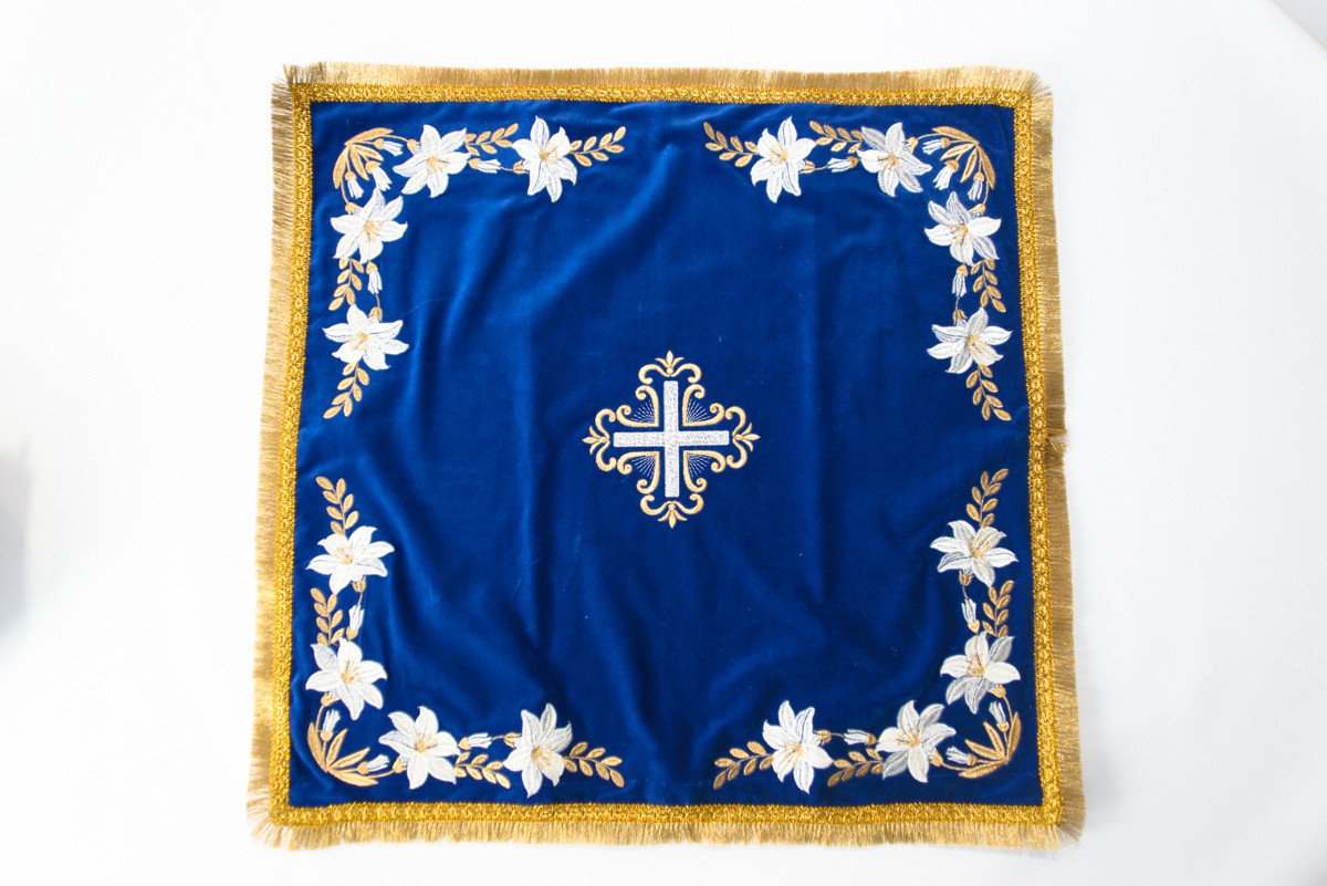 Embroidered Chalice Covers with Pokrov Icon — photo 2