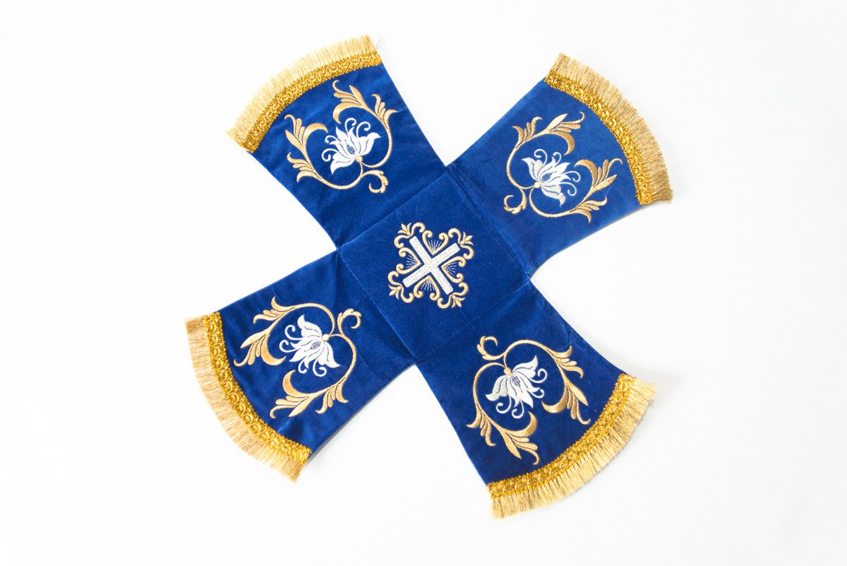 Embroidered Chalice Covers with Pokrov Icon — photo 3