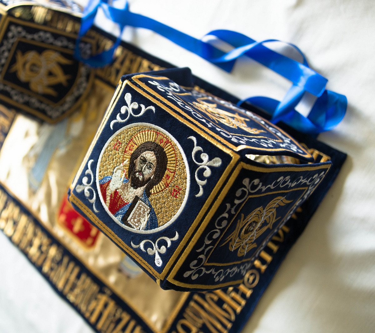 Embroidered Chalice Veils with Holy Icons &amp; Text — photo 3