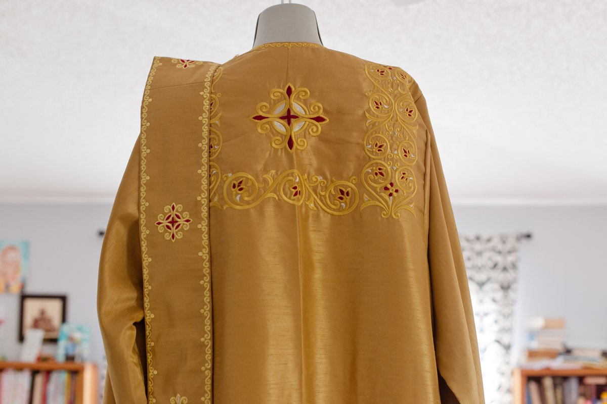 Ornate Gold Orthodox Deacon Vestments Set — photo 2