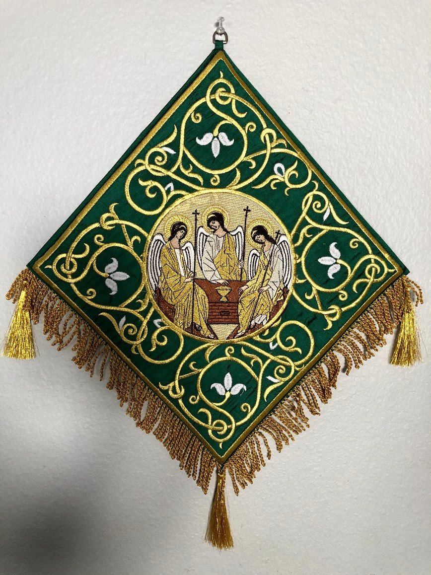  Epigonation, Palitsa, green with the Icon of Holy Trinity