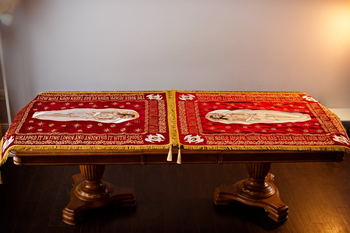 Fully-embroidered Orthodox  shroud   of Christ our God — photo 10