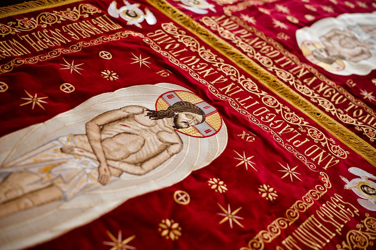 Fully-embroidered Orthodox  shroud   of Christ our God — photo 13