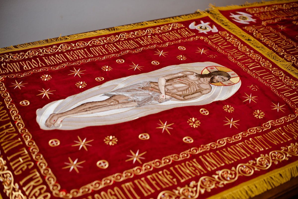 Fully-embroidered Orthodox  shroud   of Christ our God — photo 14