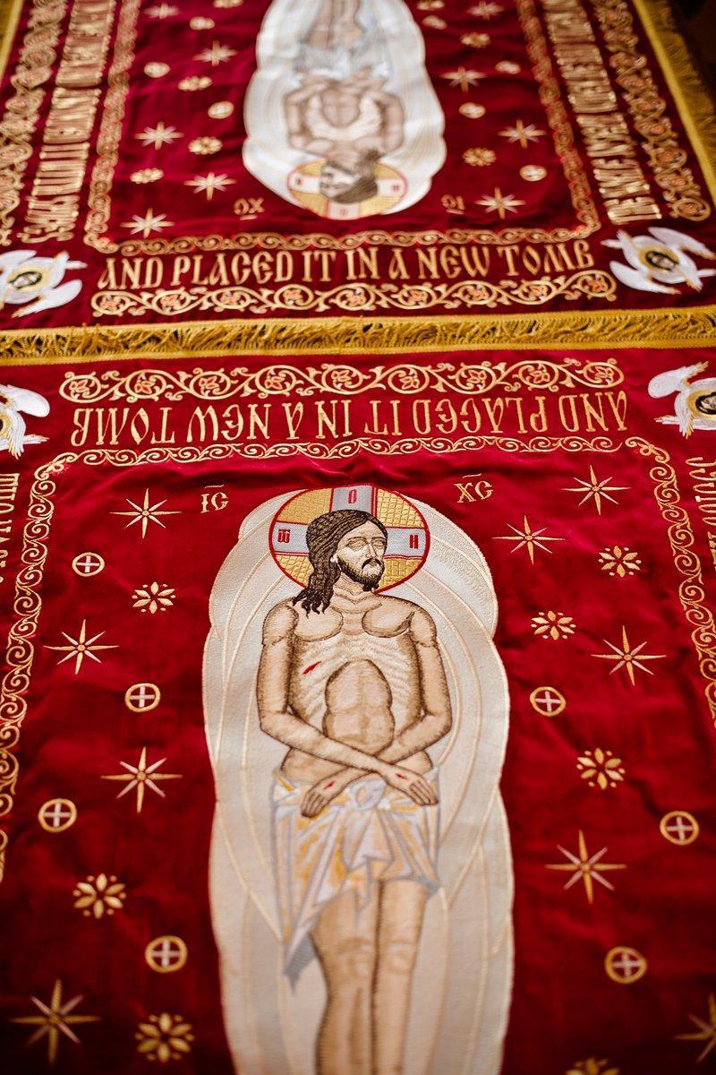 Fully-embroidered Orthodox  shroud   of Christ our God — photo 3