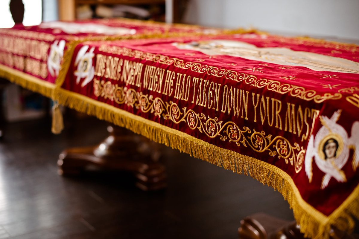 Fully-embroidered Orthodox  shroud   of Christ our God — photo 8