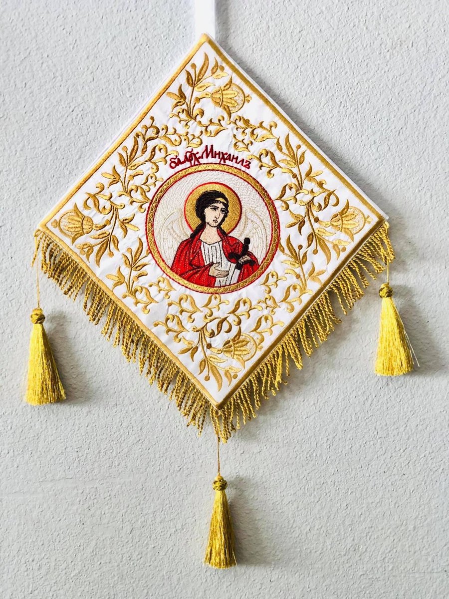 Epigonation, palitsa  for orthodox priest with icon of archangel