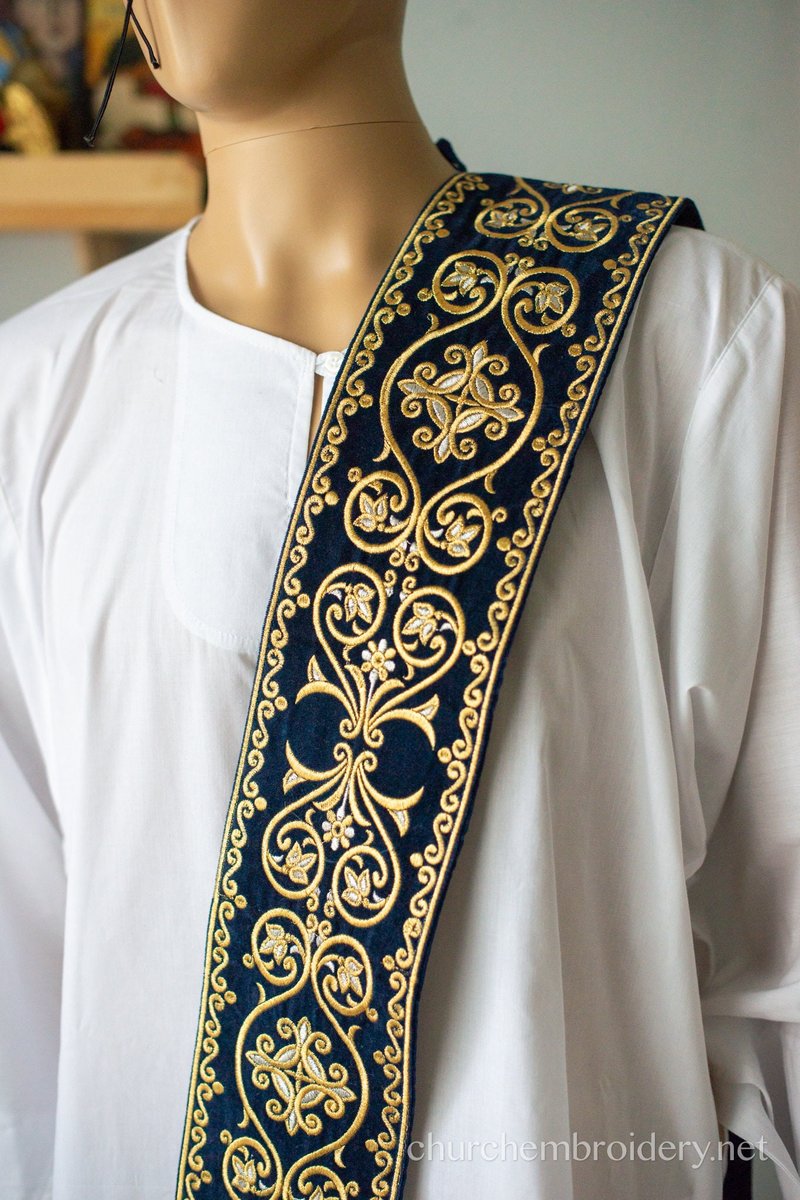 Deacon Orarion from Velvet Cotton with Premium Metallic Threads — photo 6