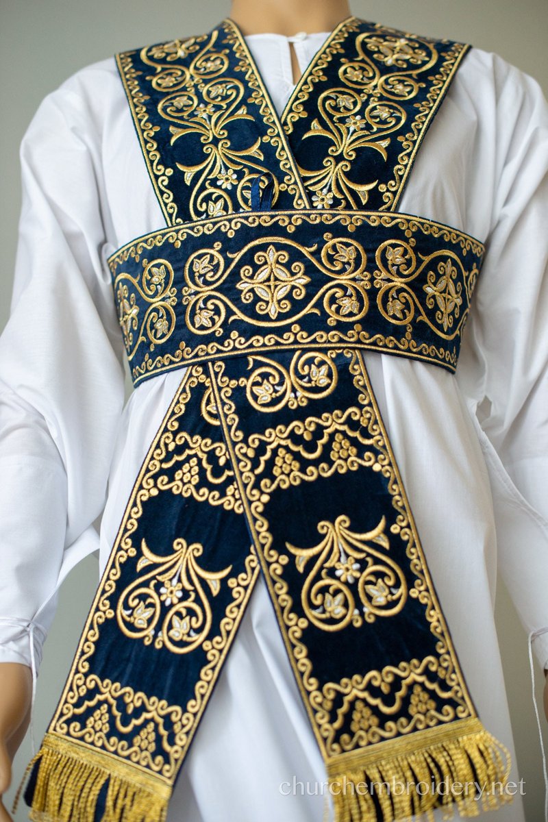 Deacon Orarion from Velvet Cotton with Premium Metallic Threads — photo 7