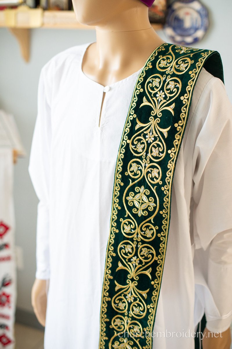 Deacon Orarion from Velvet Cotton with Premium Metallic Threads — photo 8