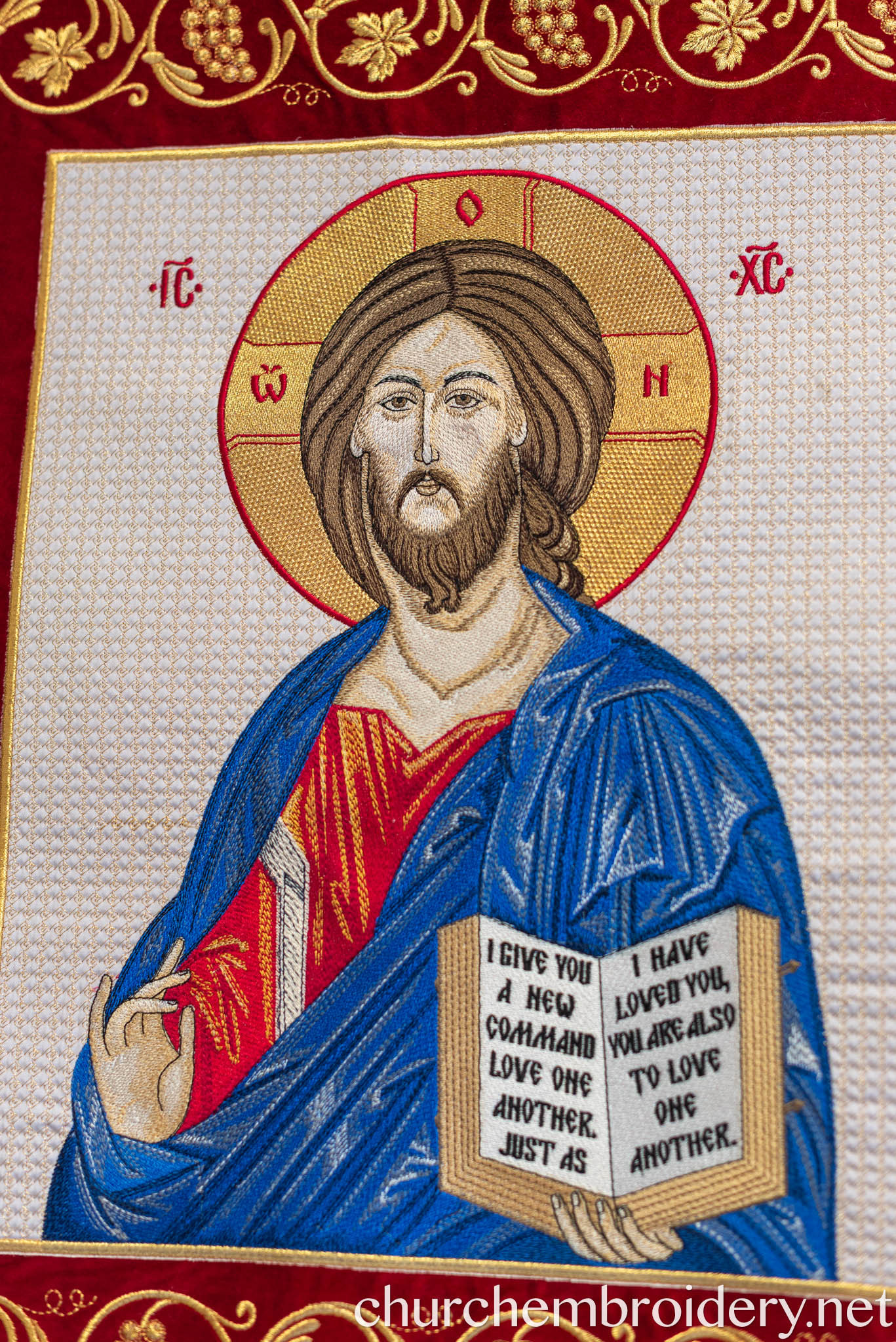 Embroidered Banner Horugvy Of Our Lord Jesus Christ, Orthodox Church — photo 4