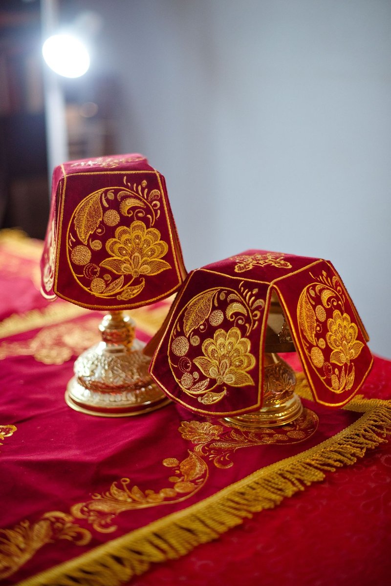 Embroidered Chalice covers, Gospel bookmark and Gospel cover — photo 4