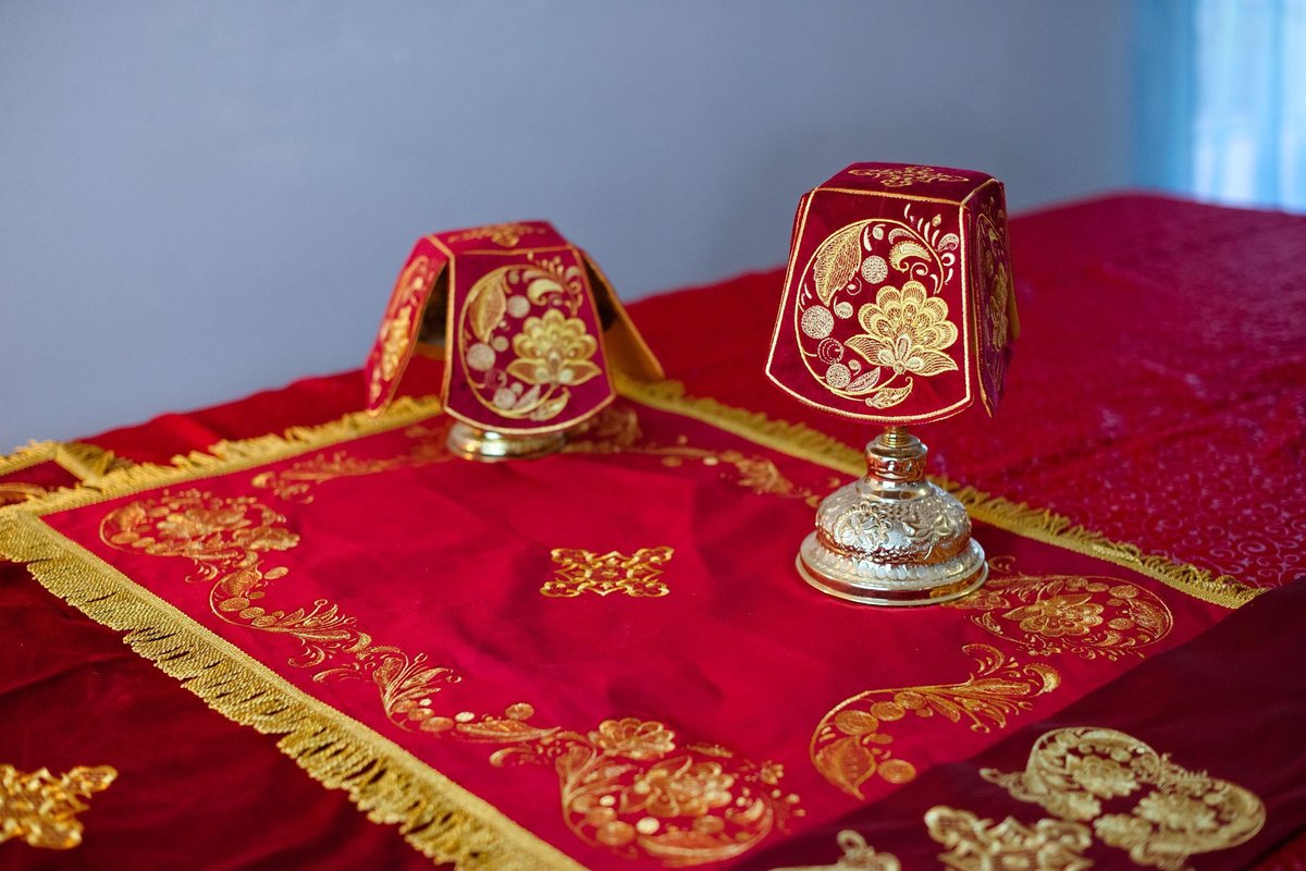 Embroidered Chalice covers, Gospel bookmark and Gospel cover — photo 7