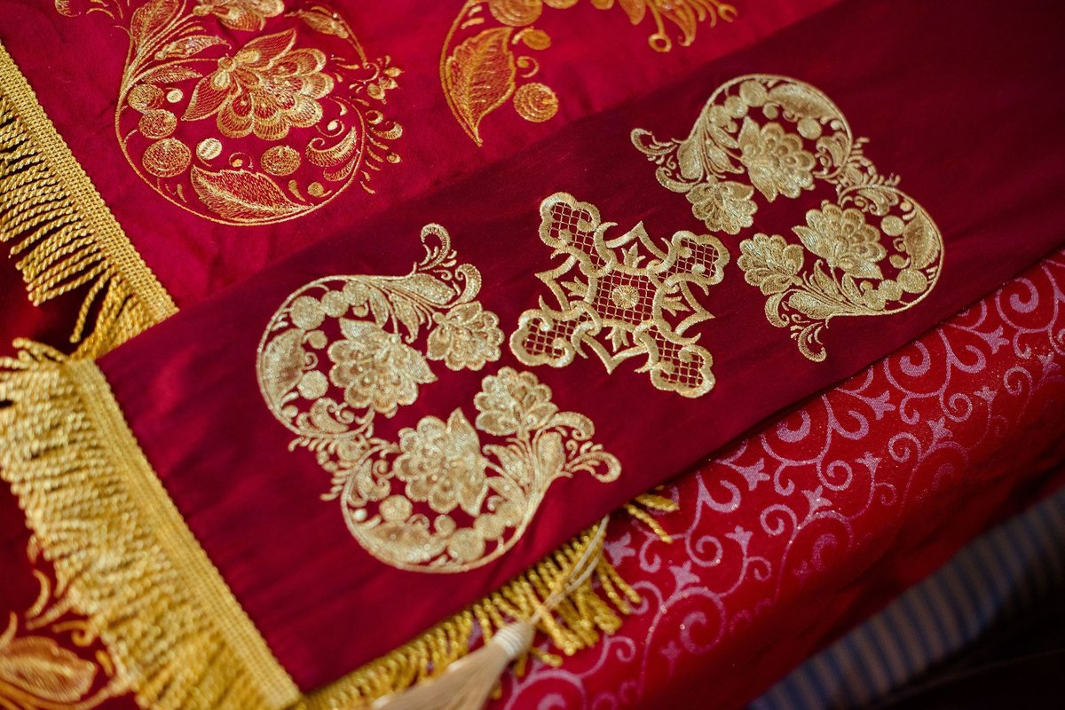 Embroidered Chalice covers, Gospel bookmark and Gospel cover — photo 8