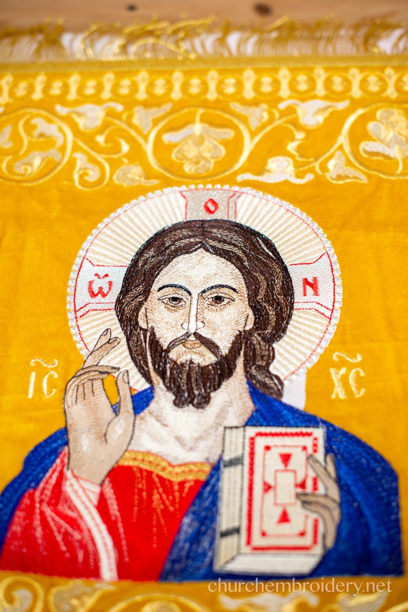 Embroidered Chalice covers, veils. Gold Color, cotton velvet