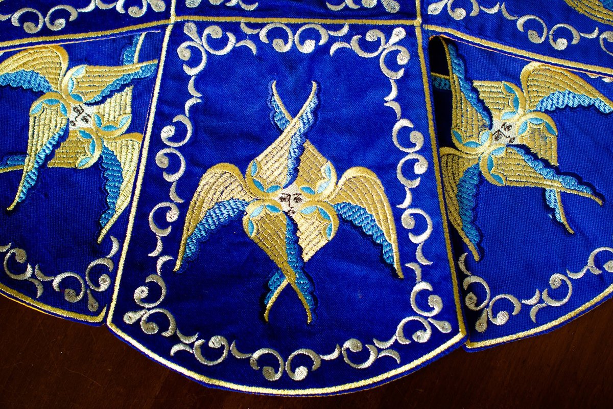 Embroidered Chalice covers, veils. Annonciation of Theotokos. — photo 5