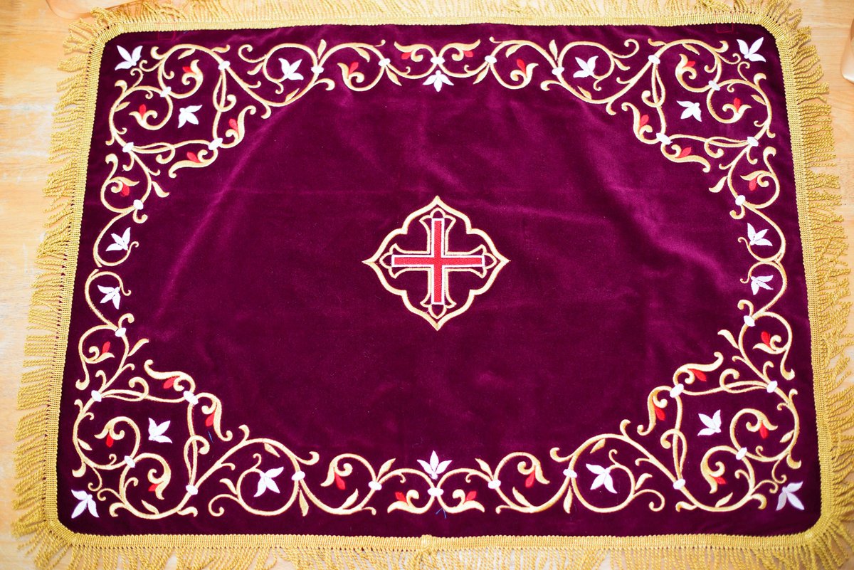 Exclusive Embroidered Chalice Covers - Gold Thread, 50x70 cm — photo 2