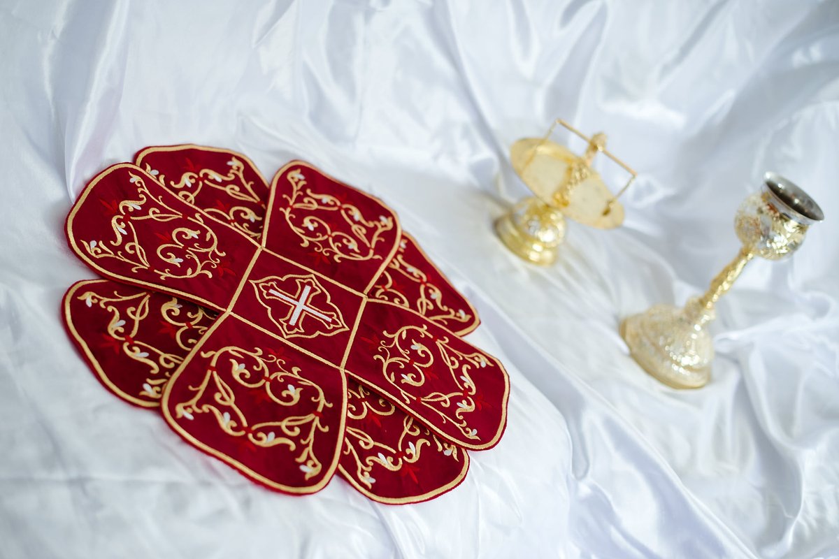 Embroidered Chalice covers, veils. Large icon! — photo 2