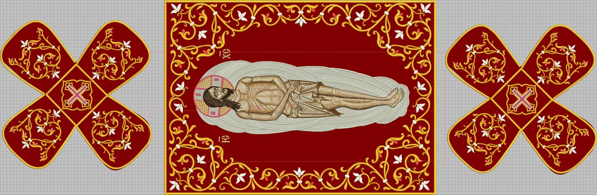 Embroidered Chalice covers, veils. Large icon! — photo 9