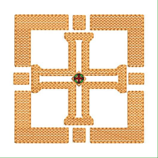 Priest Vestment Crosses Full Set
