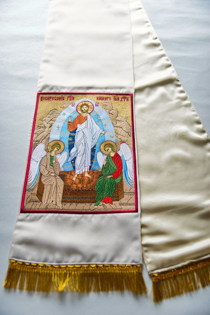 Resurrection Icon Embroidered Bookmark - Fast Shipping! — photo 2