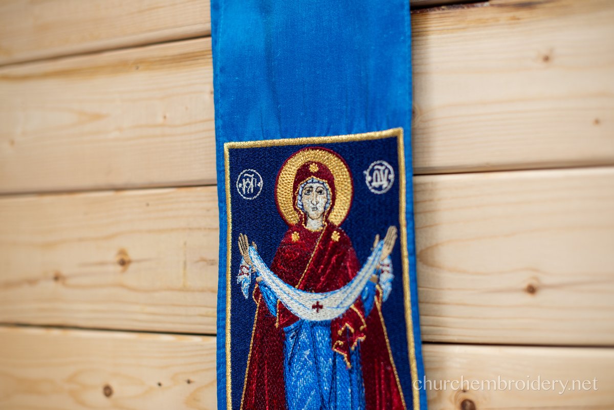 Theotokos Icon Embroidered Gospel Bookmark — photo 2