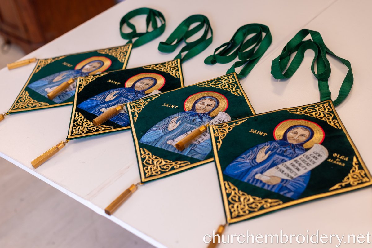 Epigonation Fully Embroidered with saint Olga Of Alaska Icon — photo 6