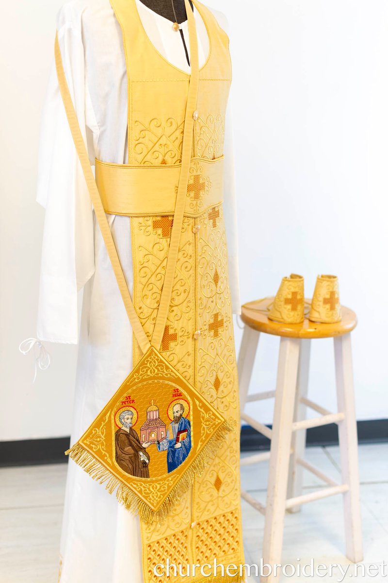 Epigonation Fully Embroidered with the icon of saint Apostles Peter and Paul — photo 2