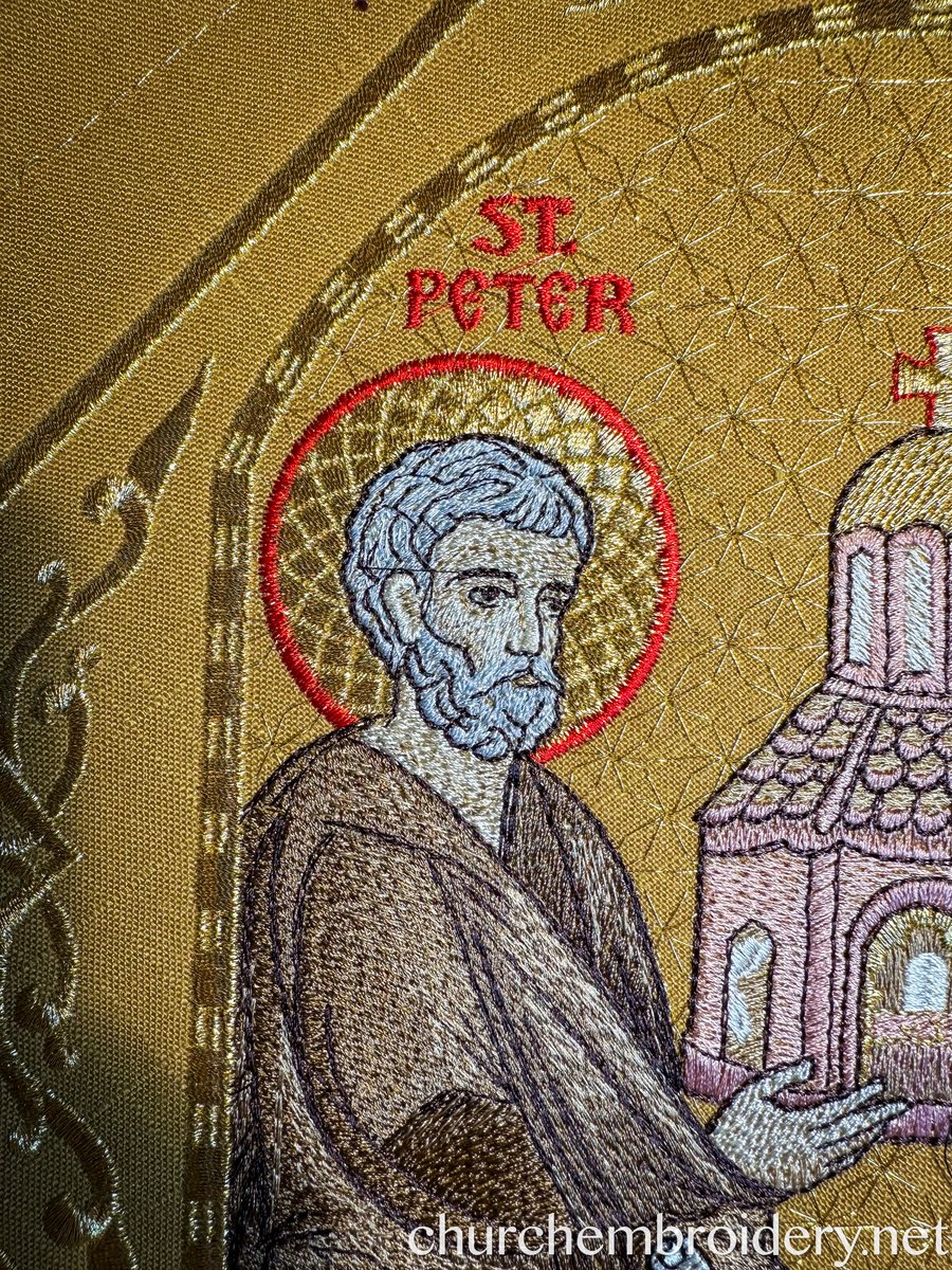 Epigonation Fully Embroidered with the icon of saint Apostles Peter and Paul — photo 3