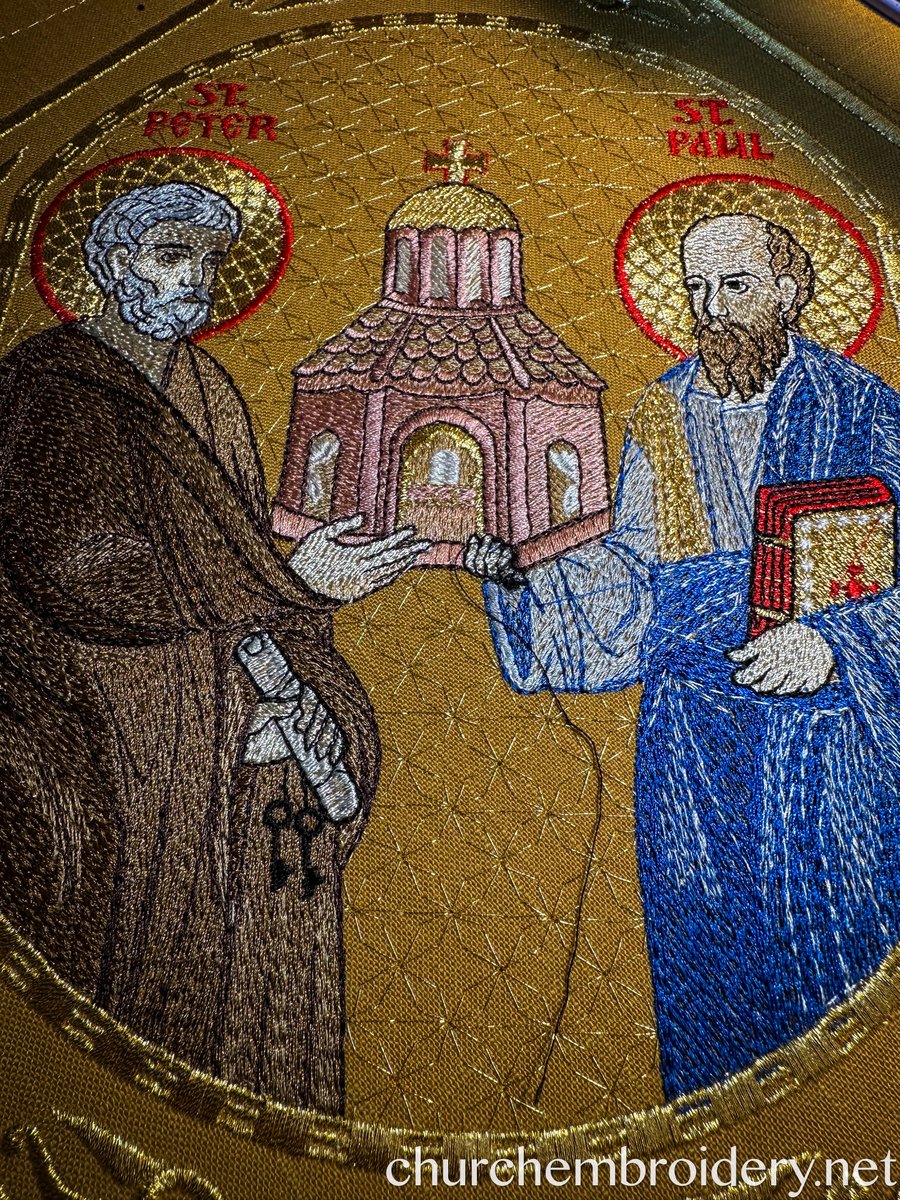 Epigonation Fully Embroidered with the icon of saint Apostles Peter and Paul — photo 4