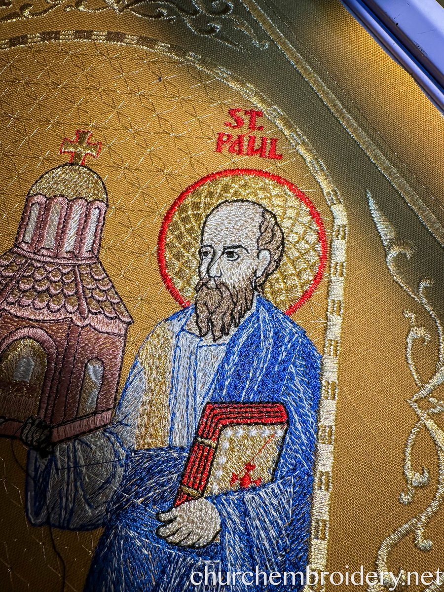 Epigonation Fully Embroidered with the icon of saint Apostles Peter and Paul — photo 5