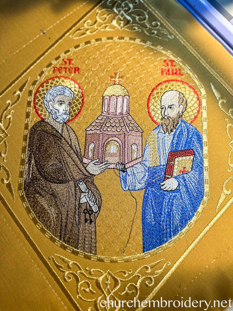 Epigonation Fully Embroidered with the icon of saint Apostles Peter and Paul — photo 6