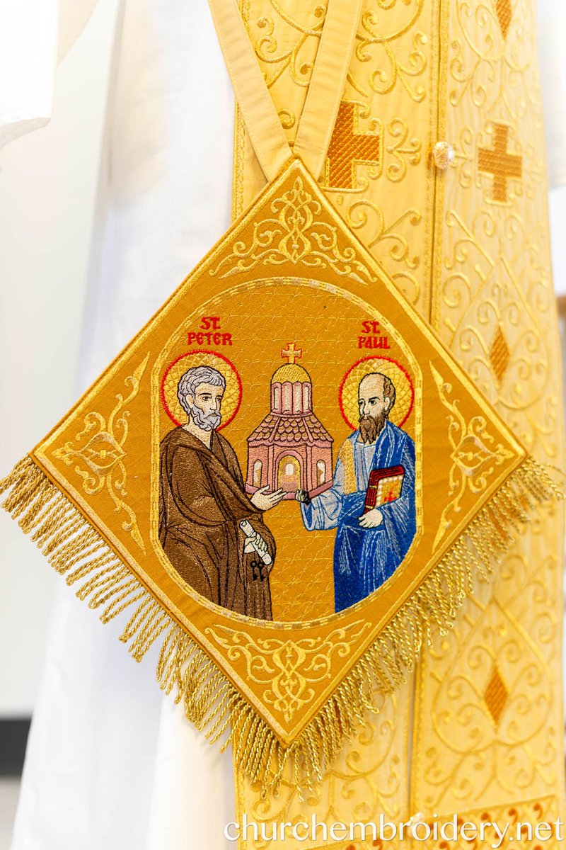 Epigonation Fully Embroidered with the icon of saint Apostles Peter and Paul
