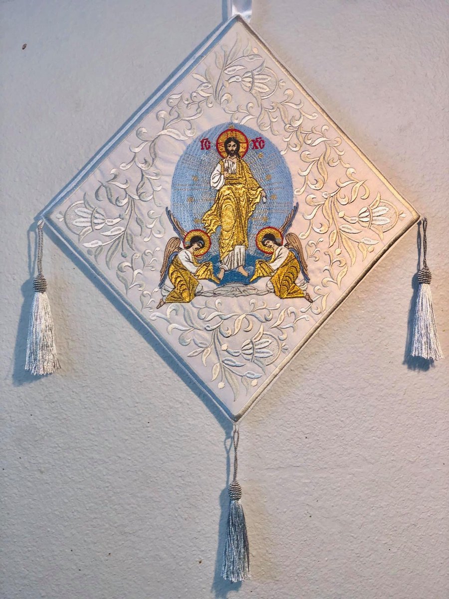 Epigonation, palitsa  for orthodox priest with icon of resurrection