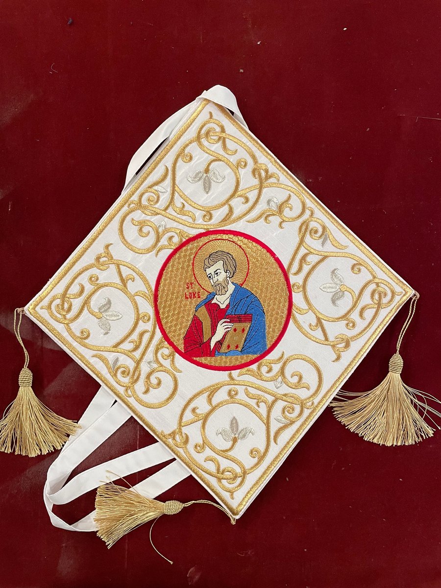 Epigonation, palitsa fully embroidered for orthodox priest icon st. Luke