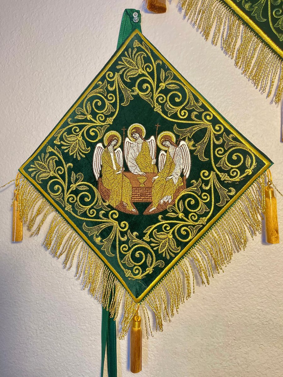 Epigonation, Palitsa, green with the Icon of Holy Trinity