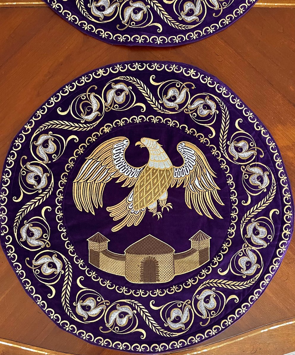 Embroidered Bishop Orlets - 27 Inch Diameter