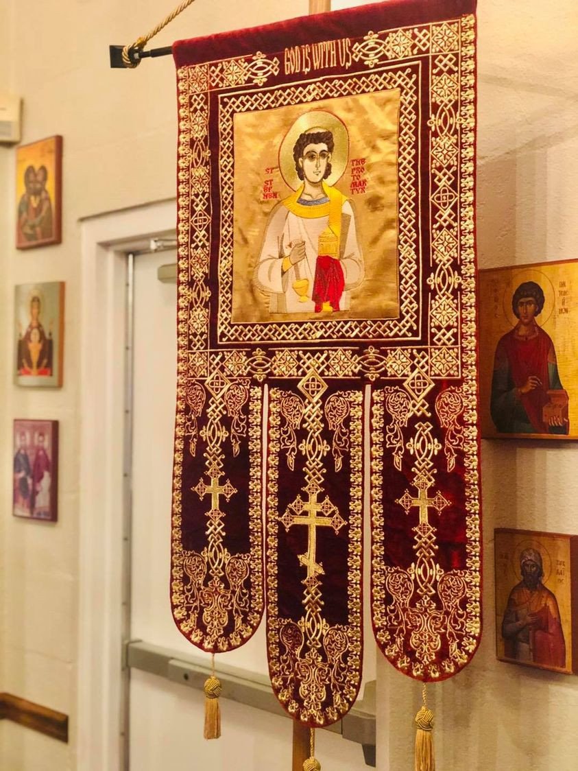 Fully embroidered church banner with any icon you want — photo 2