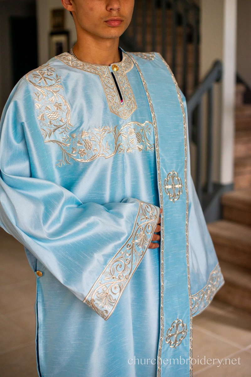 Fully Embroidered Deacon Protodeacon Subdeacon Ponomar Vestments Set — photo 10