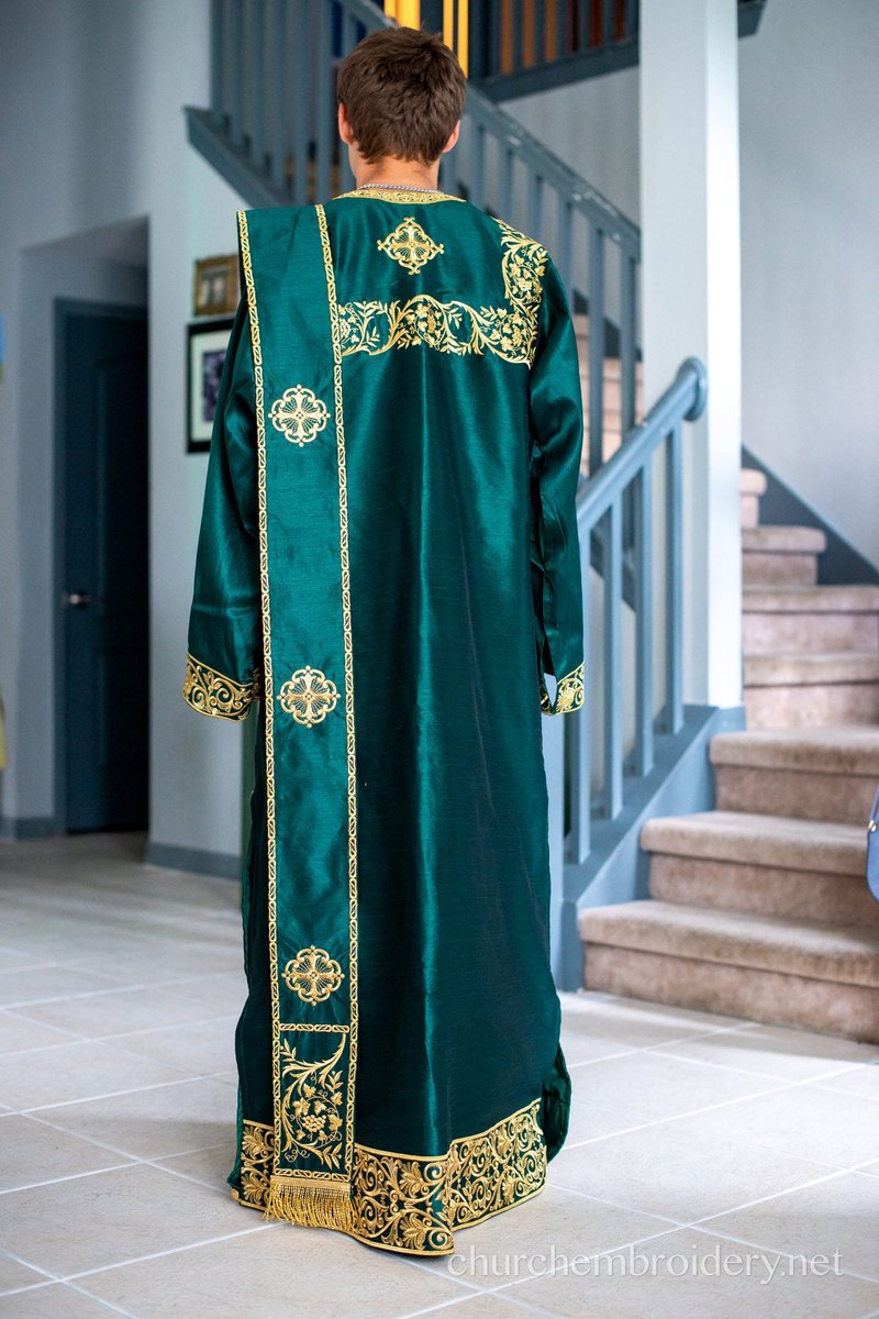 Fully Embroidered Deacon Protodeacon Subdeacon Ponomar Vestments Set — photo 3