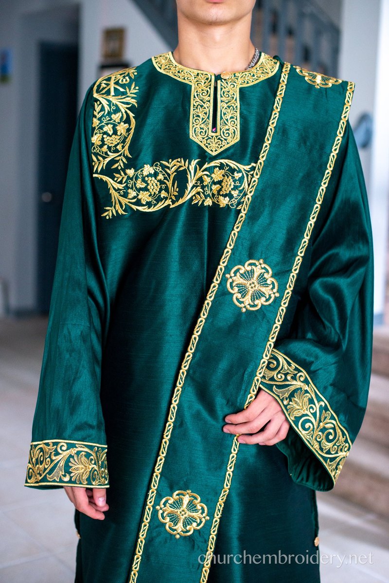 Fully Embroidered Deacon Protodeacon Subdeacon Ponomar Vestments Set — photo 5