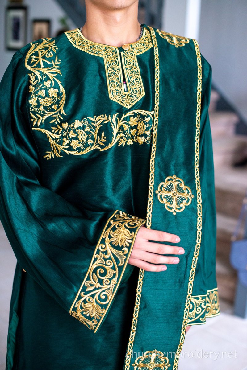 Fully Embroidered Deacon Protodeacon Subdeacon Ponomar Vestments Set — photo 6
