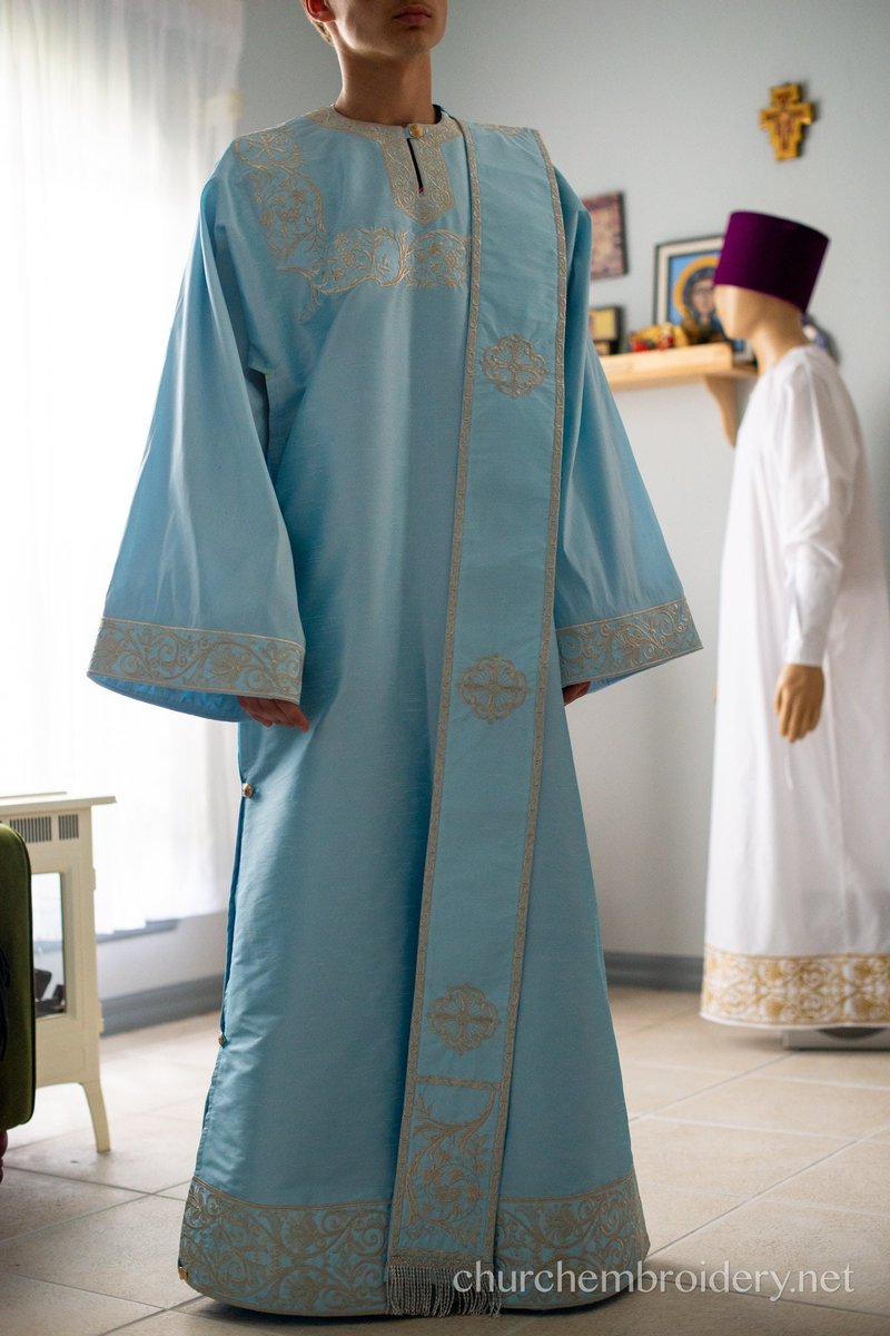 Fully Embroidered Deacon Protodeacon Subdeacon Ponomar Vestments Set — photo 9